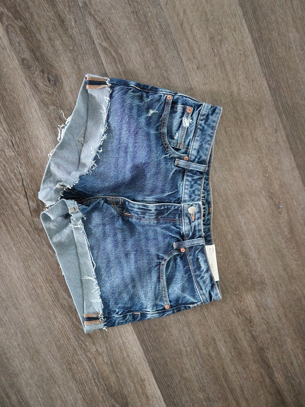 American Eagle Outfitters Distressed Blue Denim Cutoff Shorts Size 4 Nwt